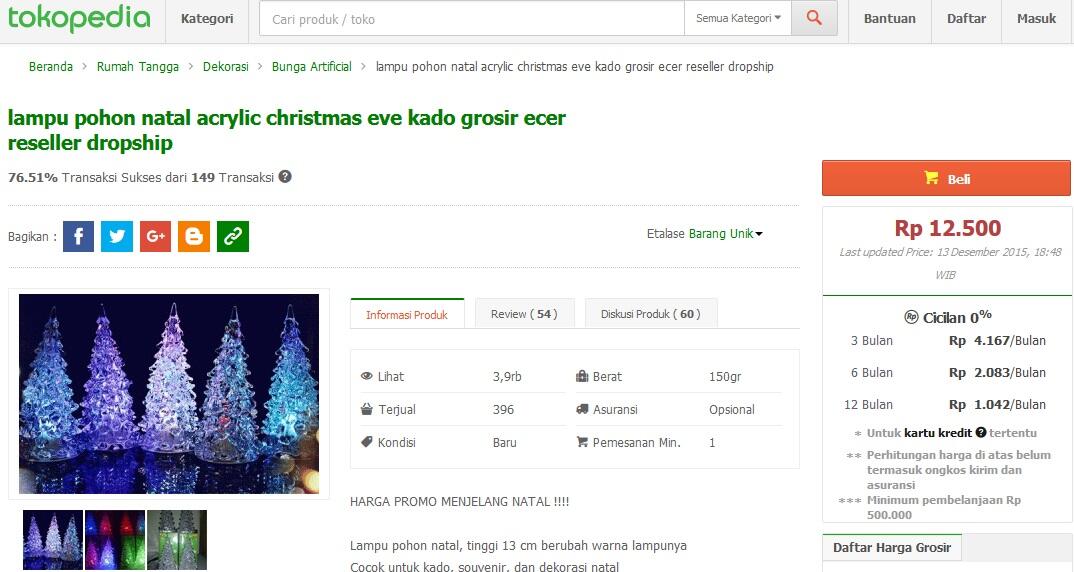 &#91;Kado Natal &amp; Tahun Baru&#93; Pohon Natal Acrylic. Lampu Berubah 7 Warna