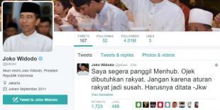 Jokowi Bela Keberadaan Ojek "Online" karena Dibutuhkan Masyarakat