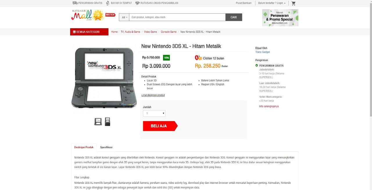 NEW NINTENDO 3DS XL