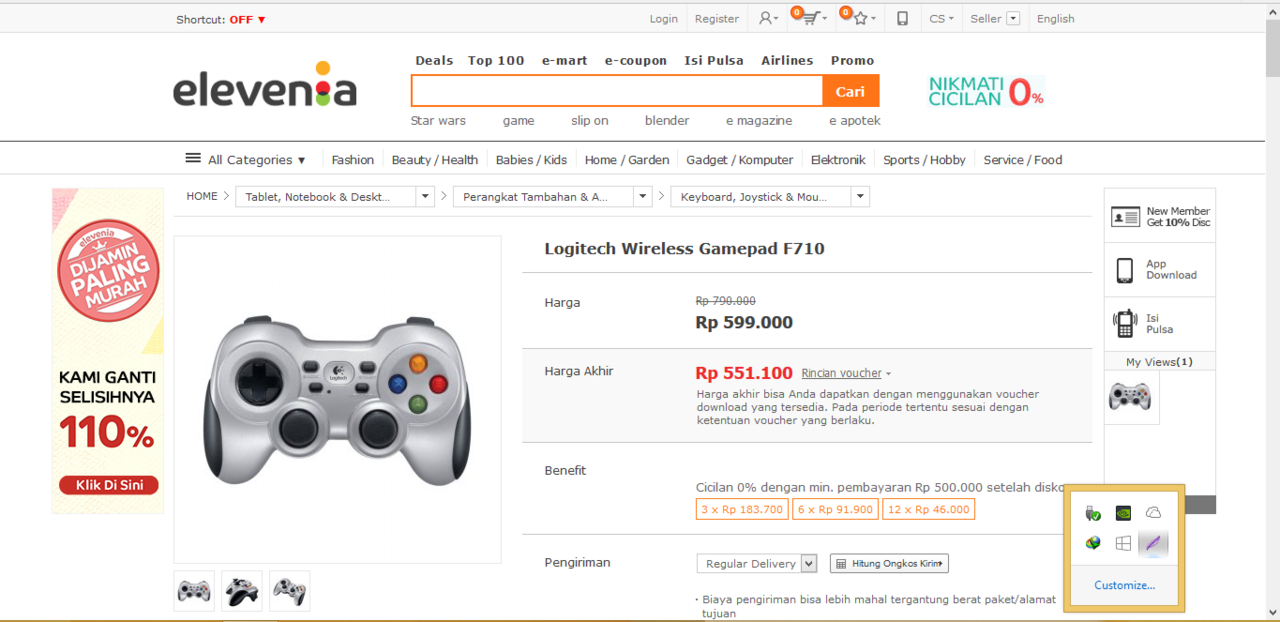 LOGITECH Wireless Gamepad F710 - Stik Yang Cocok Buat Nge-PES &amp; Nge-FIFA