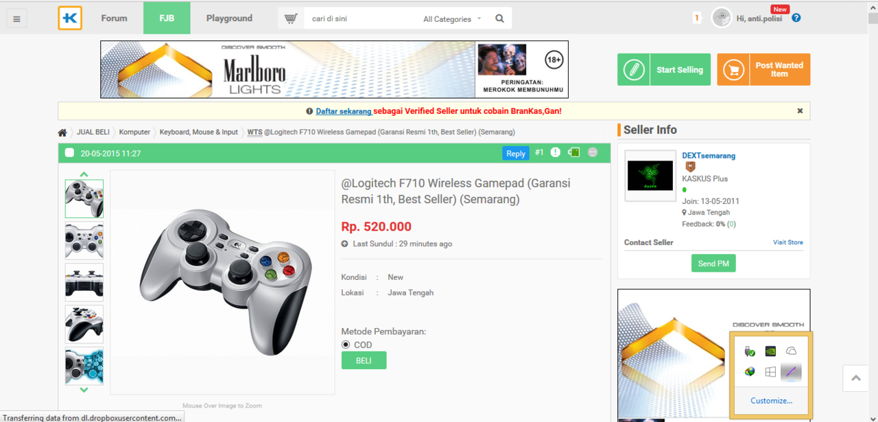 LOGITECH Wireless Gamepad F710 - Stik Yang Cocok Buat Nge-PES &amp; Nge-FIFA