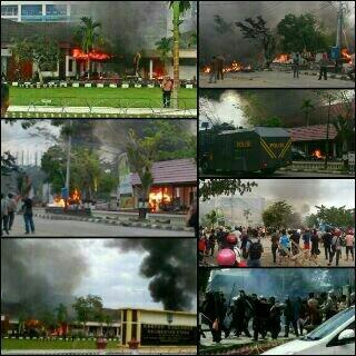 Demo Pilkada Kalimantan Utara. Minggu. 19 Desember 2015