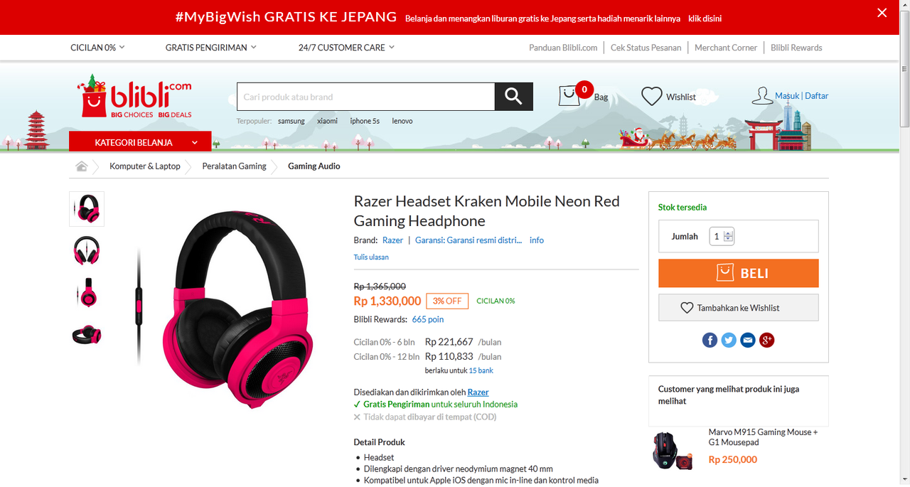 Headset Razer Kraken Pro Neon: 