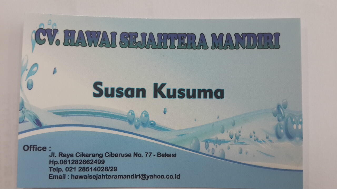 &#91;Sales Mobil/Motor Waspada!!&#93;Dicari Penipu:SUSAN KUSUMA/CV.HAWAI SEJAHTERA MANDIRI