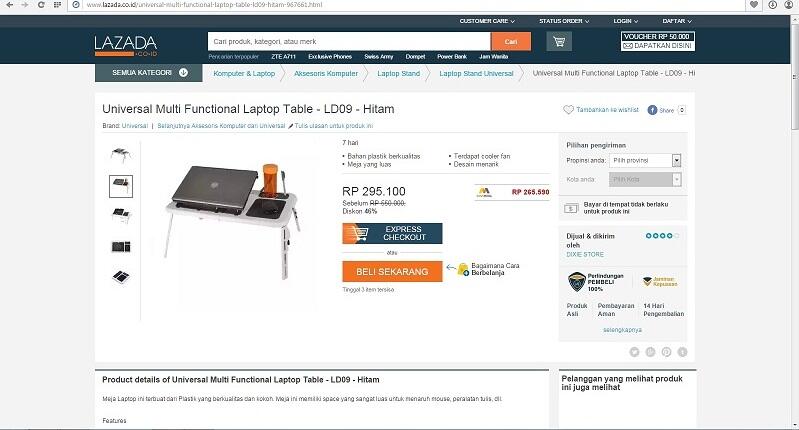 Meja Laptop: Sering disebut juga e-table, mana paling murah?