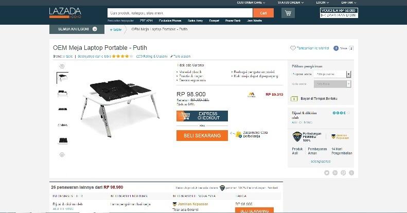 Meja Laptop: Sering disebut juga e-table, mana paling murah?