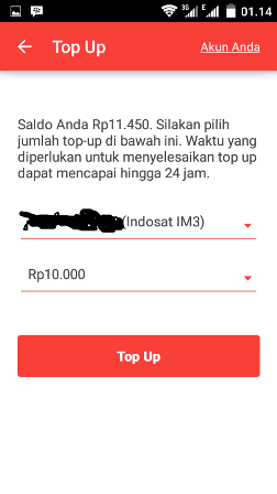 &#91;Tutorial&#93; Pulsa gratis dari mCent, bisa di tuker jadi Cash (pembayaran Rupiah.)