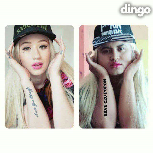Pose Mirip Selebriti Ini Bikin Ngakak
