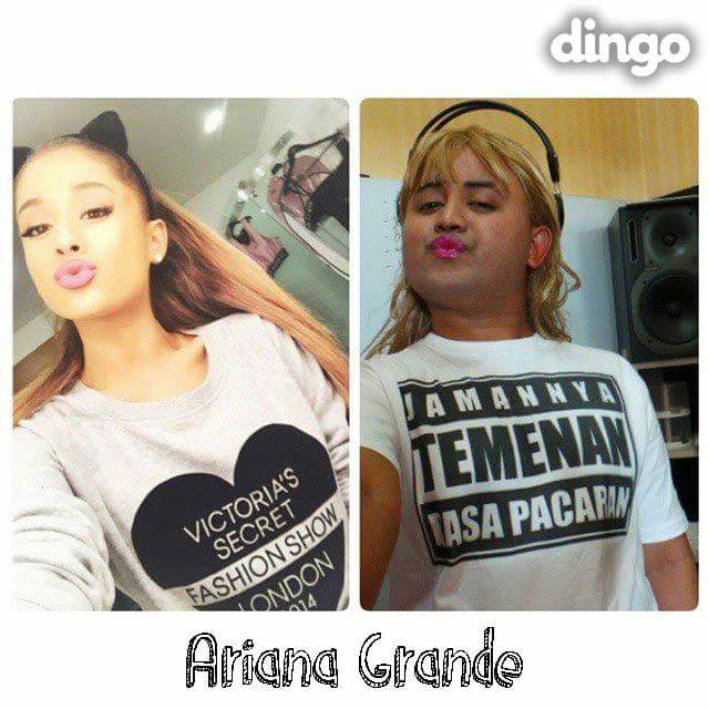 Pose Mirip Selebriti Ini Bikin Ngakak