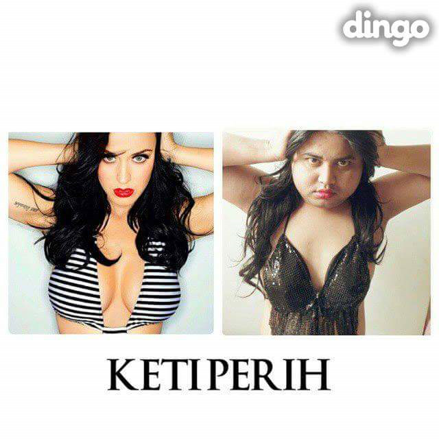 Pose Mirip Selebriti Ini Bikin Ngakak