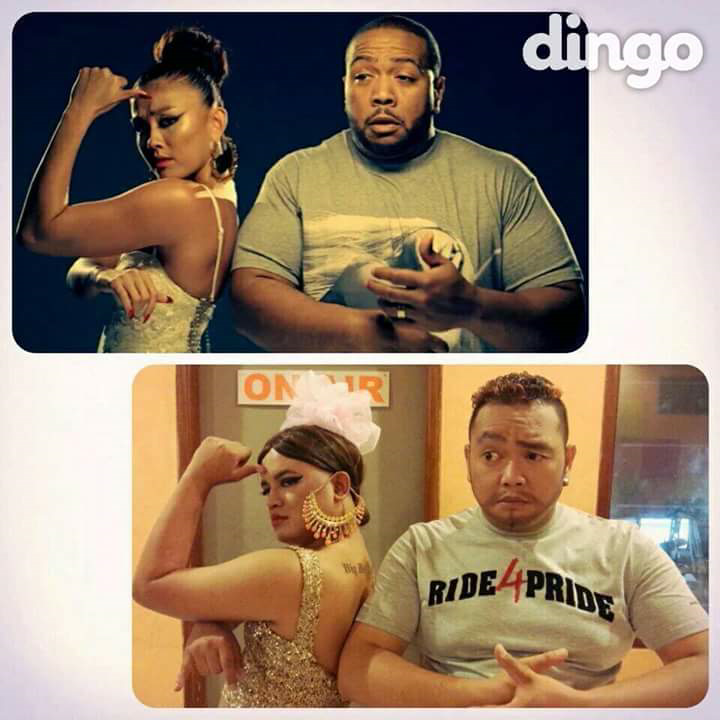 Pose Mirip Selebriti Ini Bikin Ngakak
