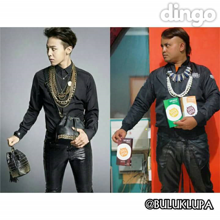 Pose Mirip Selebriti Ini Bikin Ngakak