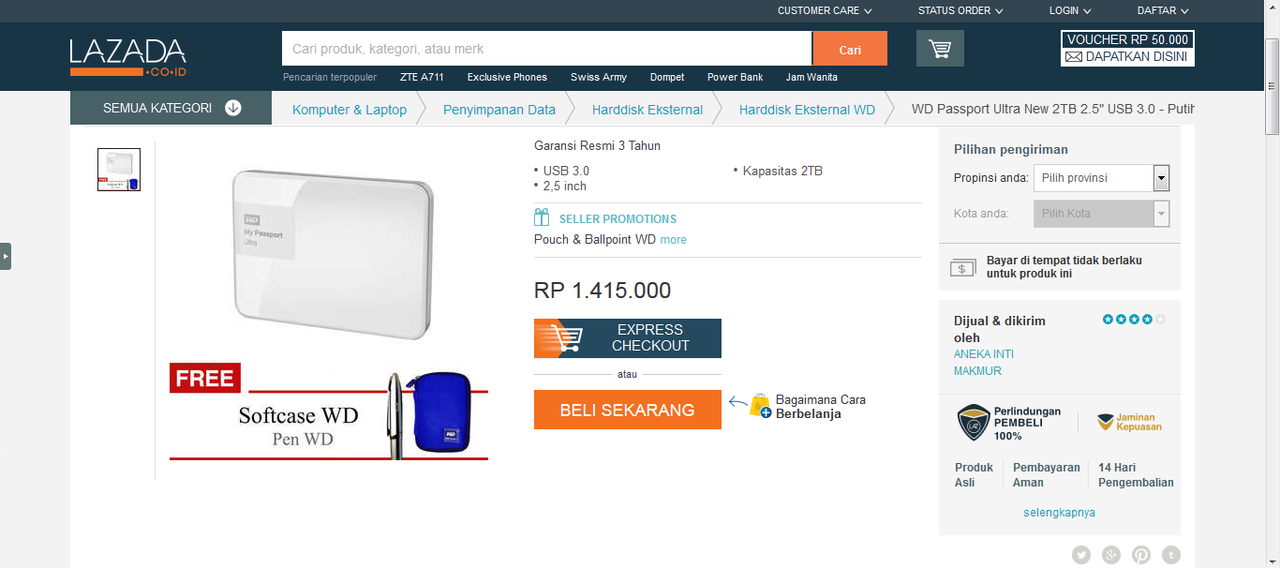 Ini Dia Portable Harddisk Incaran Ane Gan