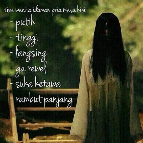wanita idaman pria (putih, tinggi, langsing, rambutnya panjang)
