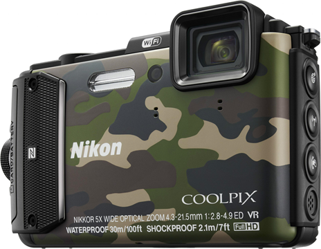 NIKON COOLPIX AW130 - Camouflage/Army : Wujud Kamera, dan Selisih Harga antar Lapak !