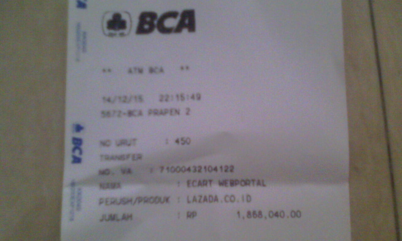 Sudah 3 hari LAZADA hanya menjawab diproses oleh pihak finance.