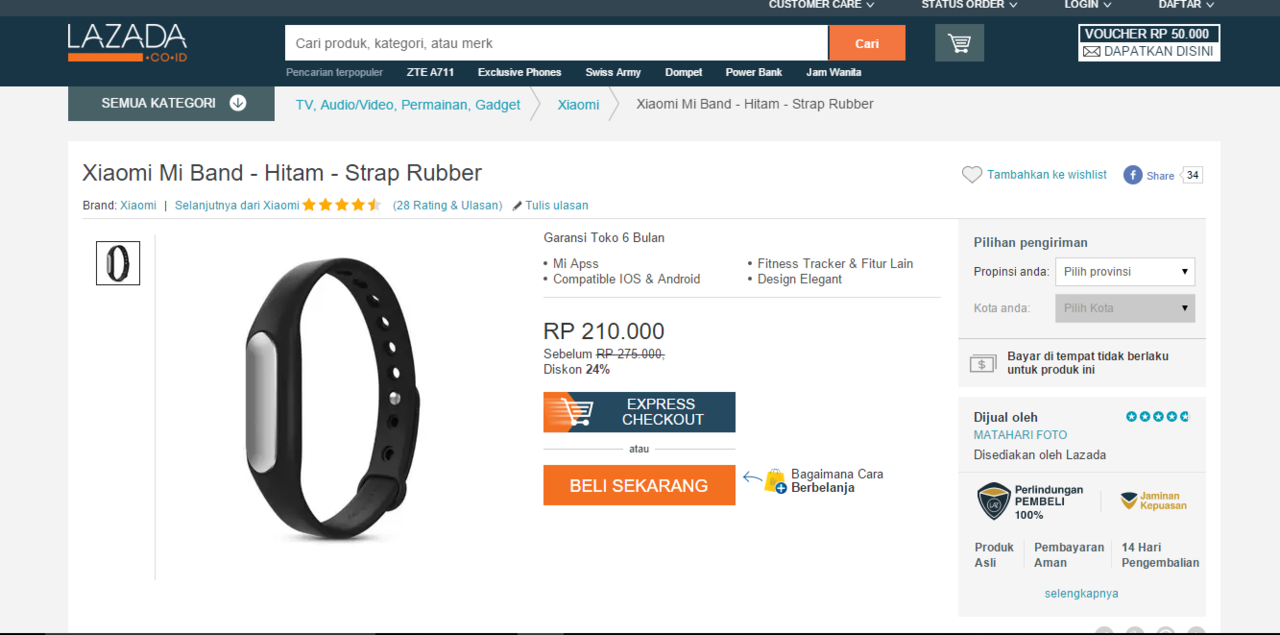 Pantau Tingkat Kebugaran agan dengan Mi Band