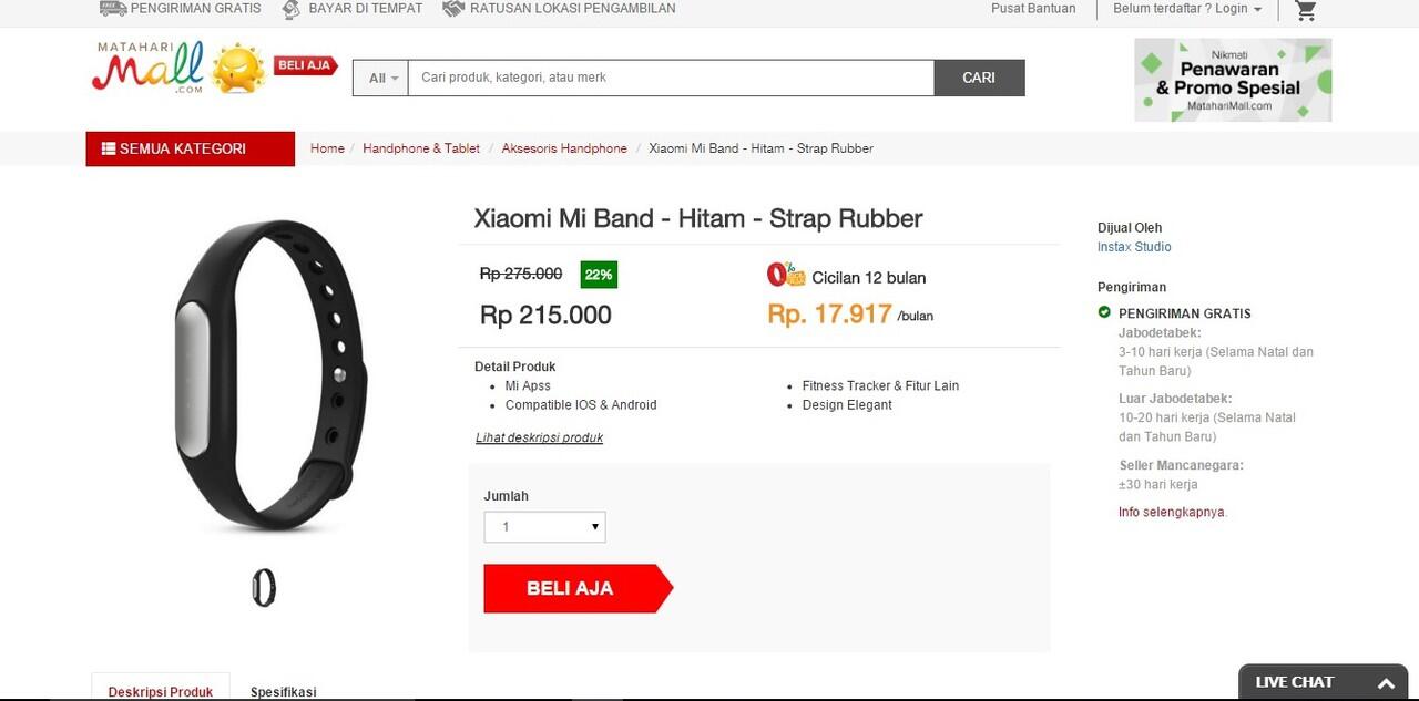 Pantau Tingkat Kebugaran agan dengan Mi Band