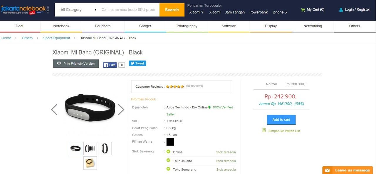 Pantau Tingkat Kebugaran agan dengan Mi Band