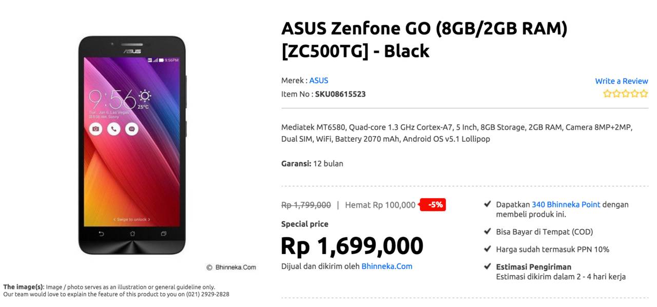 Asus Zenfone GO ZC500TG