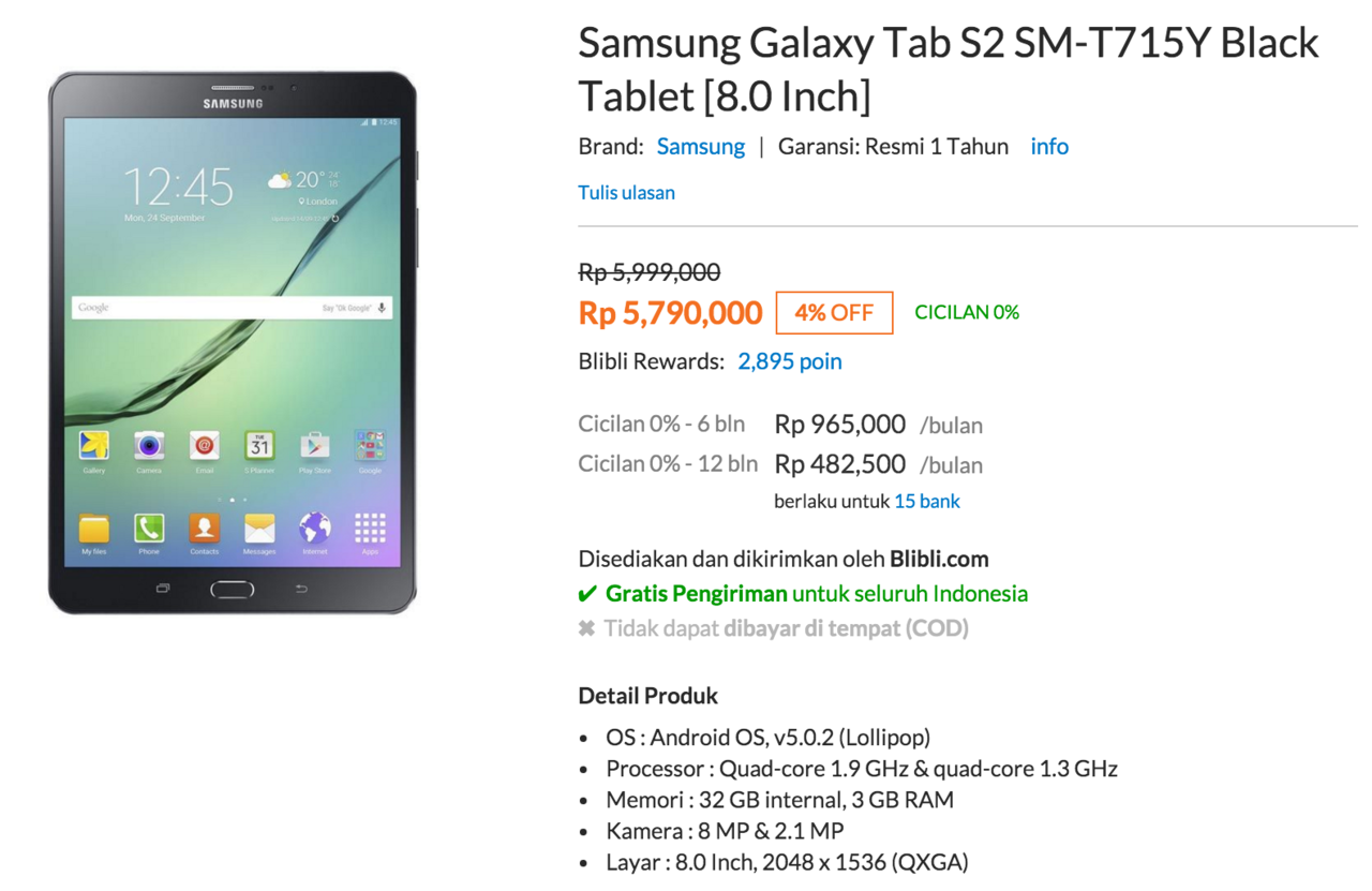 samsung galaxy tab s2 hitam paling murah kaskus samsung galaxy tab s2 hitam paling murah kaskus