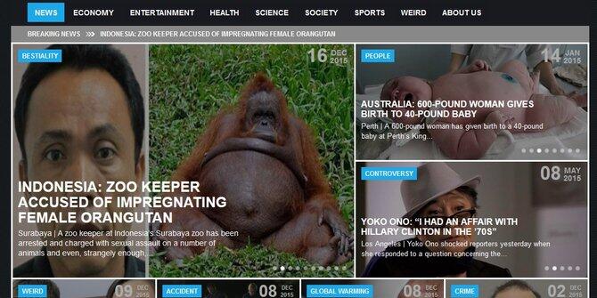 LAGI HEBOH DI MEDIA LUAR!!! ORANG HUTAN DI HAMILIN PETUGAS KEBUN BINATANG SURABAYA