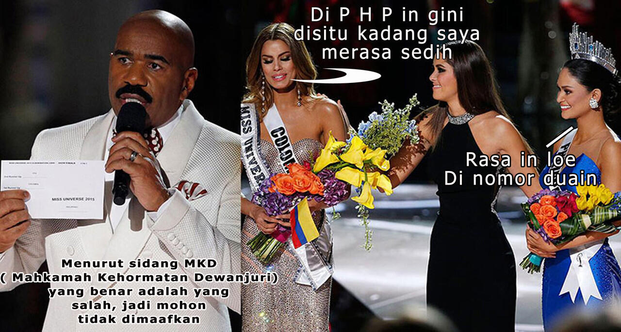 Meme Miss Universe 2015 Bermunculan Dan Bikin Ketawa Geli KASKUS