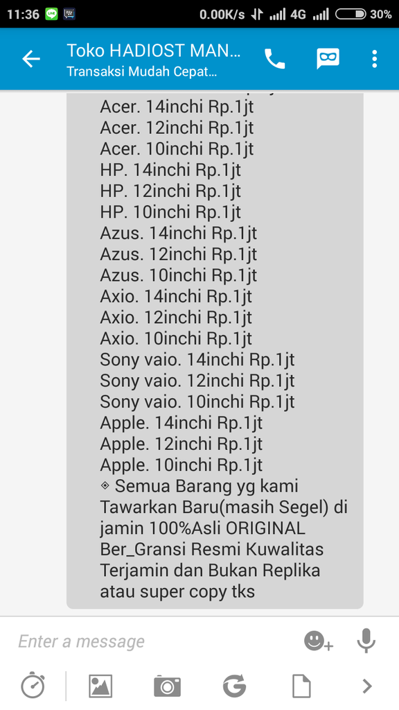 DIduga Penipu lewat BBM dengan nama kontak HADIOST