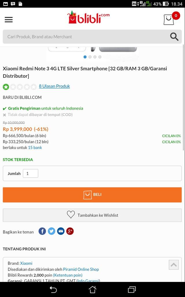 menunggu lebih dari 1 minggu pesanan dibatalkan sepihak oleh merchant blibli.com