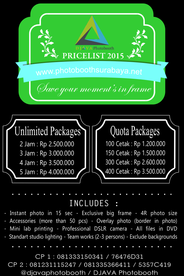 DJAVA Photobooth jasa Photobooth/Photocorner Surabaya dan sekitarnya