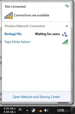 Share file di PC via Wireless