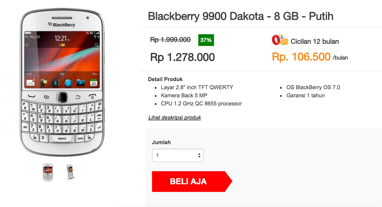 Blackberry Dakota 9900