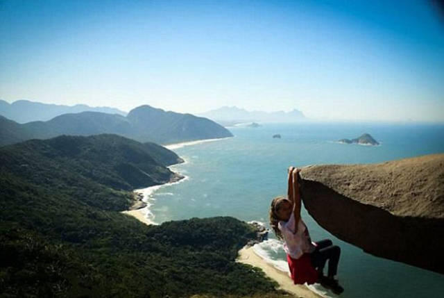 Foto petualangan ektrim ketinggiian 300 meter di Brazil akhirnya diungkap
