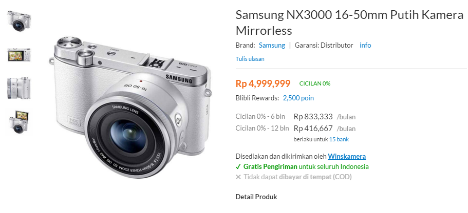 Samsung NX3000 16-50mm: 4 Penawaran Terbaik untuk Kamera Mirrorless Samsung NX3000