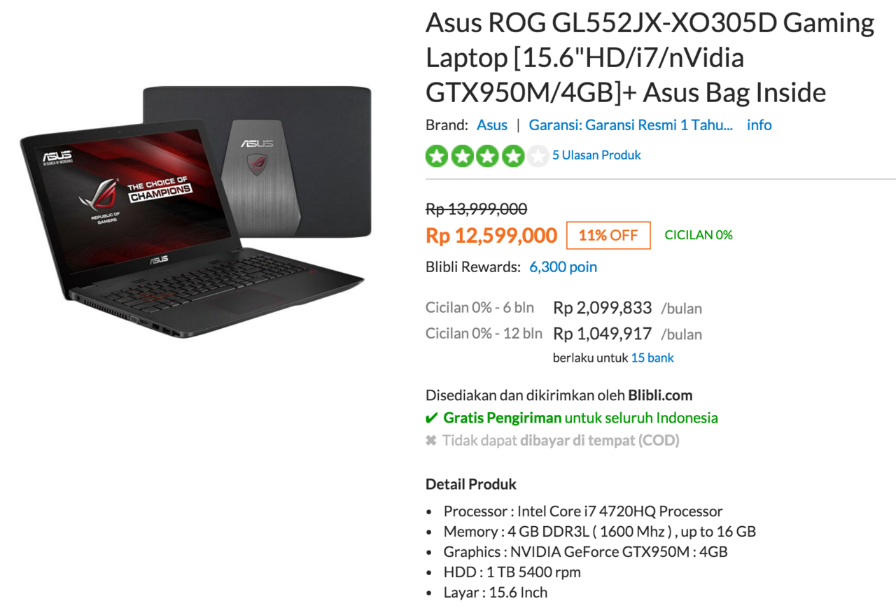 Asus ROG Gaming Laptop