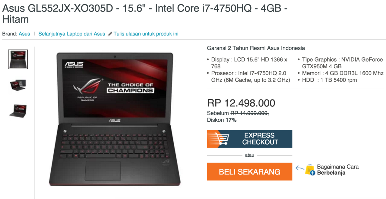 Asus ROG Gaming Laptop