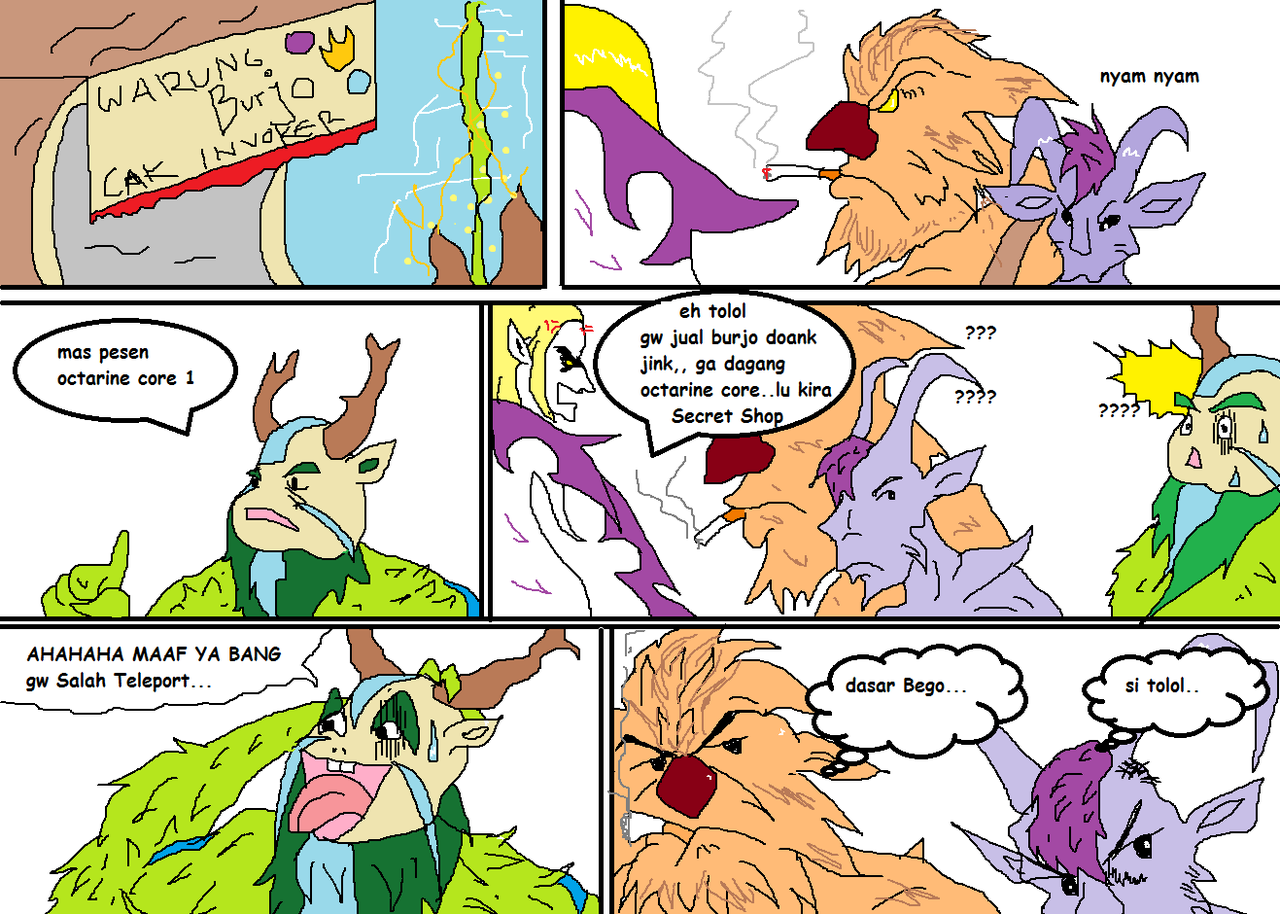 KOMIK DOTA ALA INDONESIA (buat yang main dota 2 masuk)