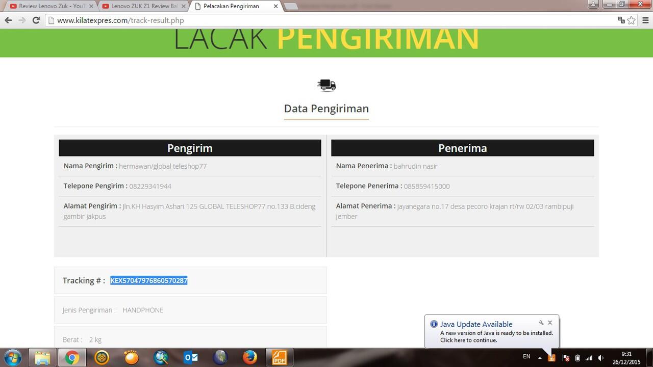 Waspada Penipuan Menggunakan Jasa Pengiriman Kilatexpres dengan CS 0213832222