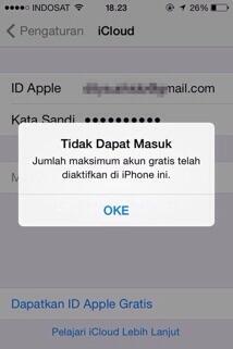 Cara Mengatasi " The Maximum Number of Free Accounts "