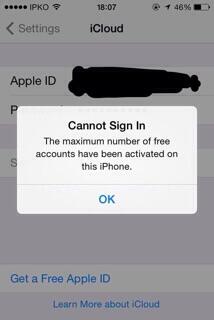 Cara Mengatasi &quot; The Maximum Number of Free Accounts &quot;