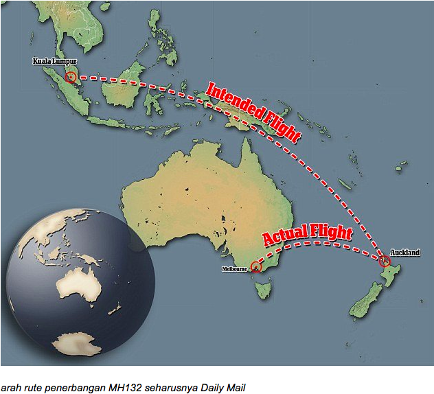 Pilot Malaysia Airlines sempat nyasar salah arah tujuan