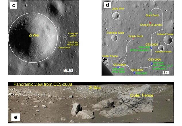 Pesawat luar Angkasa China &quot; Jade Rabbit &quot; Menemukan Moon Rock