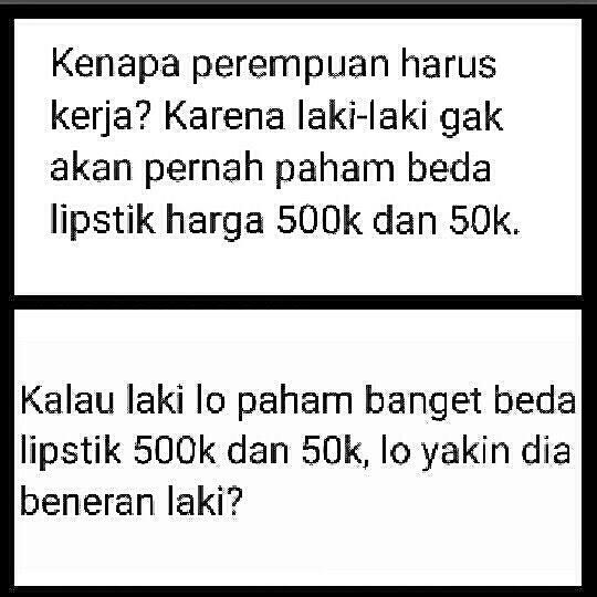 27 Meme lipstik 50K vs 500K ini dijamin bikin ngakak seharian