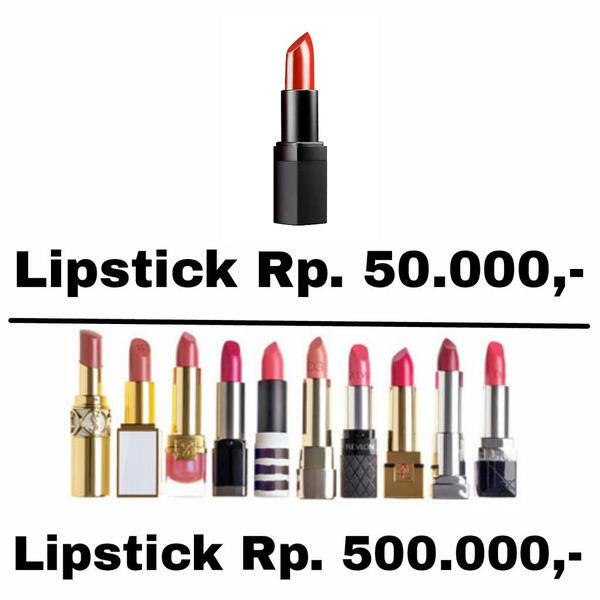 27 Meme lipstik 50K vs 500K ini dijamin bikin ngakak seharian