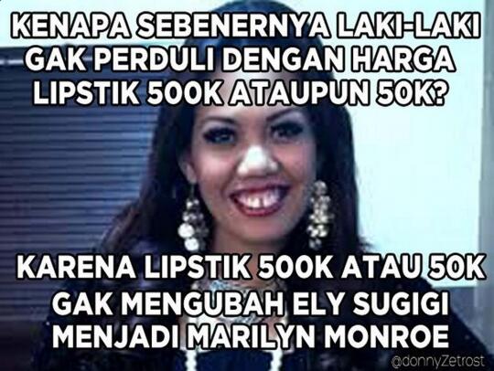 27 Meme lipstik 50K vs 500K ini dijamin bikin ngakak seharian