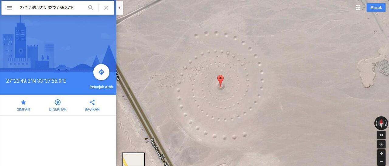 Crop Circle dari google maps + Koordinat