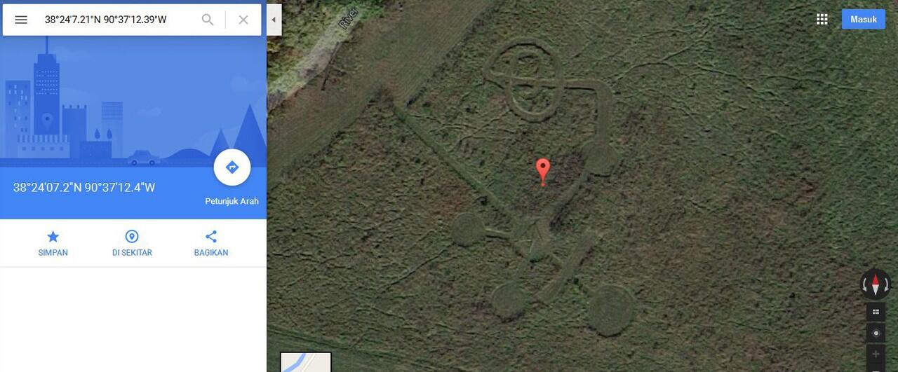 Crop Circle dari google maps + Koordinat