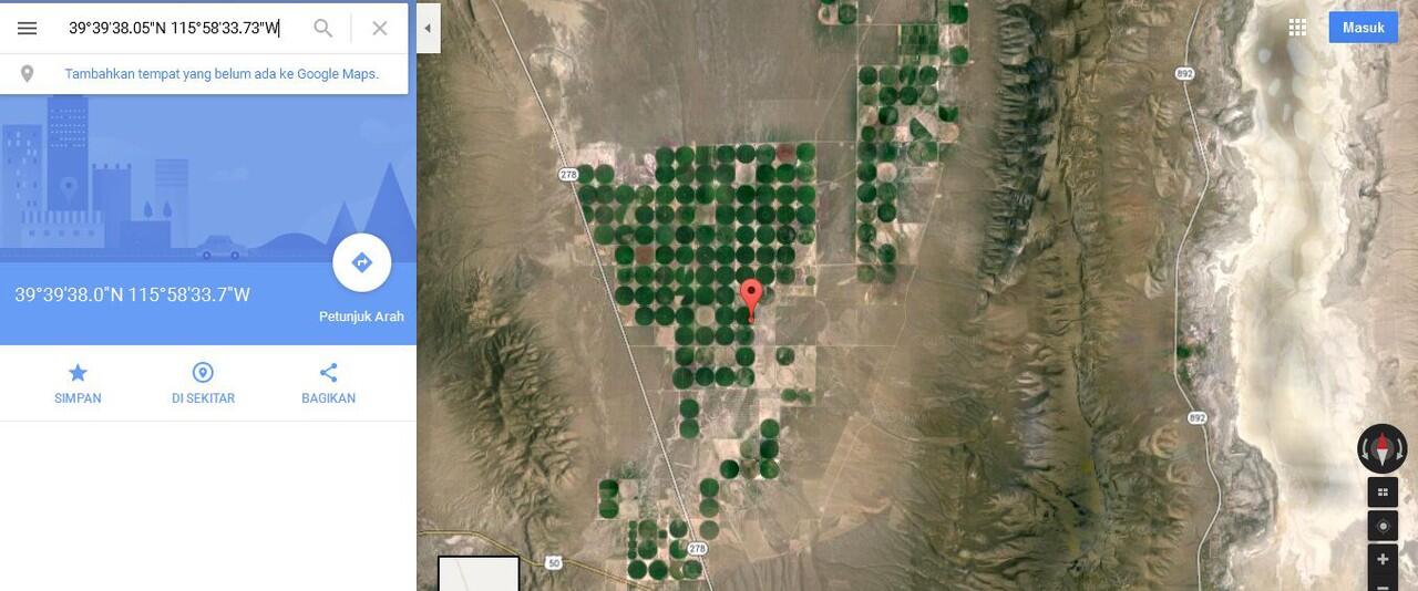 Crop Circle dari google maps + Koordinat