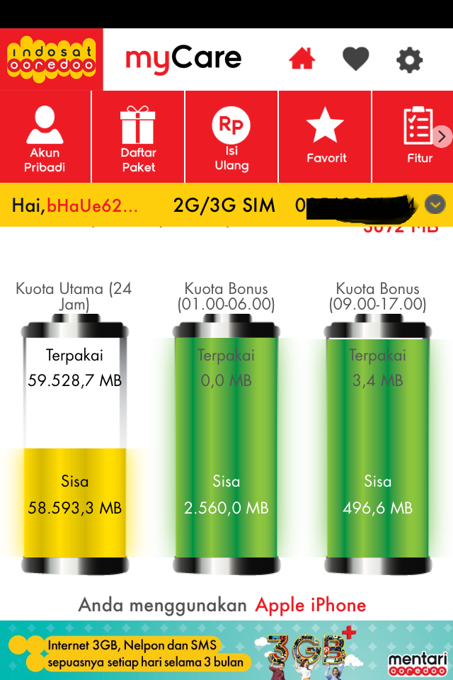 Quota Indosat Hilang !!!