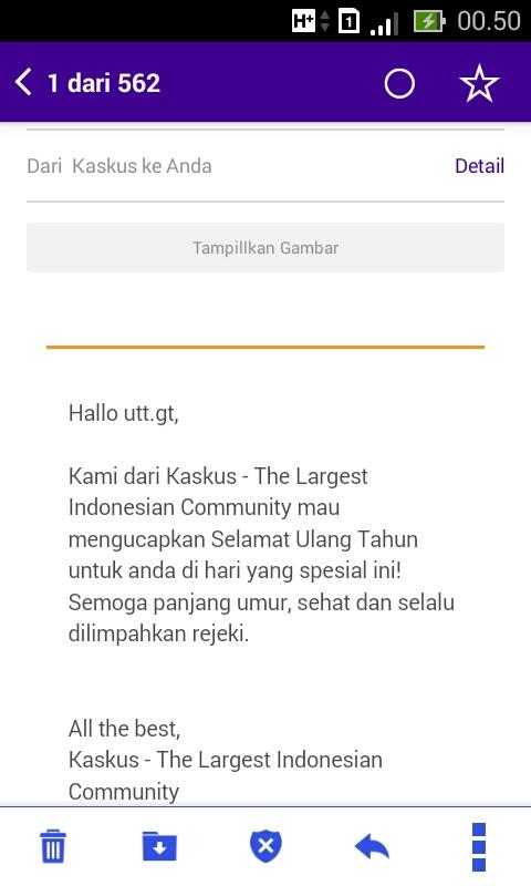 Terima kasih Kaskus atas doanya